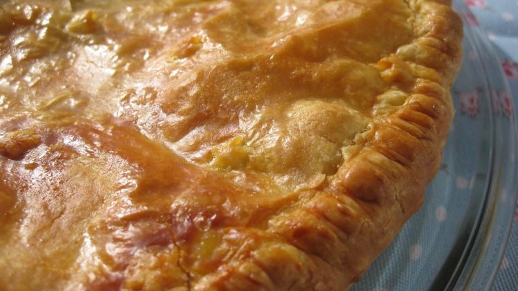 A empada de frango é saborosa